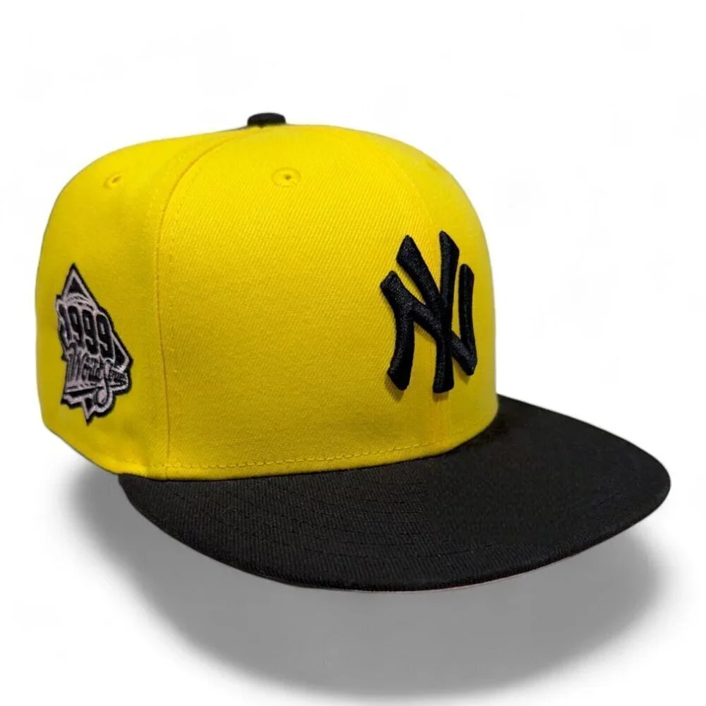 New Era New York Yankees 59FIFTY Hat Cap 1999 World Series Side Patch 7 5/8 _A1 - Picture 9 of 11